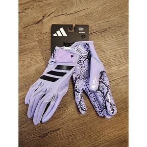 2025-Adidas Adizero 15 Electric GripTack   Football Gloves  PURPLE-LARGE